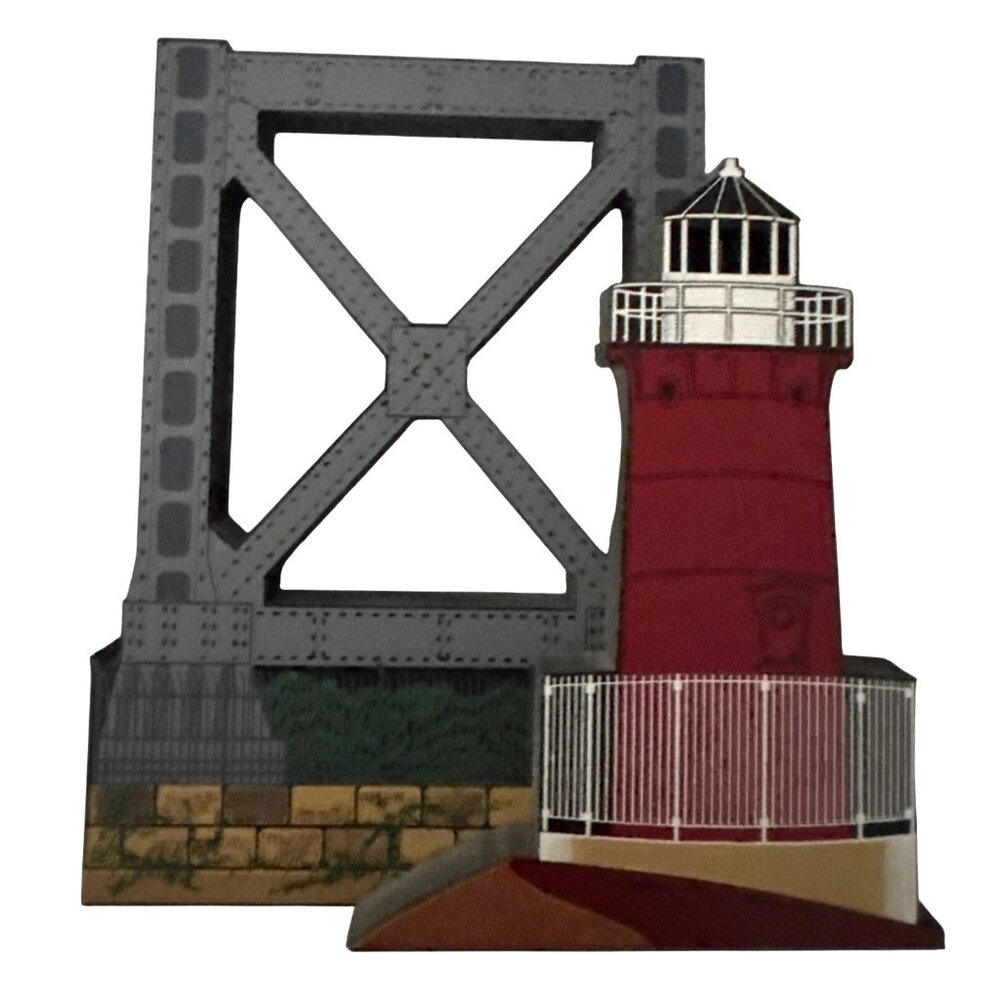 Jeffrys Hook Lighthouse Wooden Collectible Art Decor